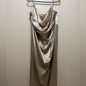 Birdy grey champagne bridesmaid dress